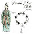 Clear Quartz & Green Phantom Quartz Five Elements Bracelet Noir Mist