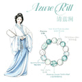 Amazonite & Blue Chalcedony Five Elements Bracelet  Azure Rill