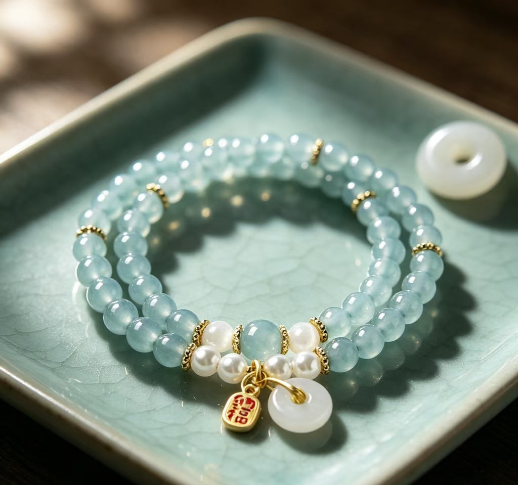 Chinese Style Bracelet、Hanfu Jewelry、Oriental Aesthetic Bracelet、Vintage Chinese Bracelet、Traditional Chinese Jewelry、Ancient Style Bracelet Jade Whisper
