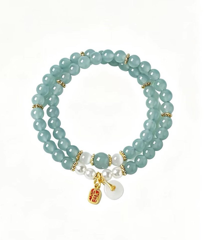 Chinese Style Bracelet、Hanfu Jewelry、Oriental Aesthetic Bracelet、Vintage Chinese Bracelet、Traditional Chinese Jewelry、Ancient Style Bracelet Jade Whisper