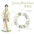 Citrine & Green Phantom & Prehnite Five Elements Bracelet  Forest Dew