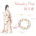 Rose Quartz & Rutilated Phantom Quartz Five Elements Bracelet Moonlit Pink